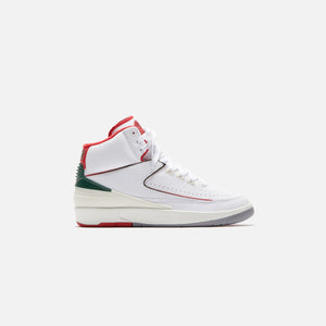 Jordan Air Jordan 2 Retro - White / Fire Red / Fir / Sail