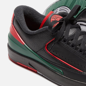 Nike Air Jordan 2 Retro Low - Black / Fire Red / Fire / Cement Grey