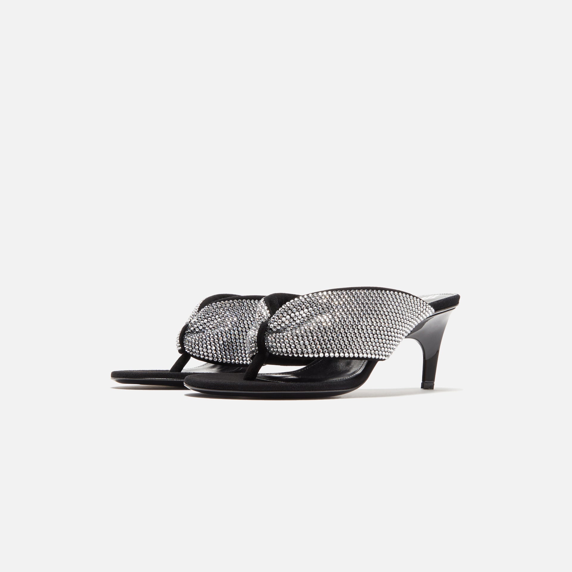 The Attico Rem 60mm Sandal - Silver / Black