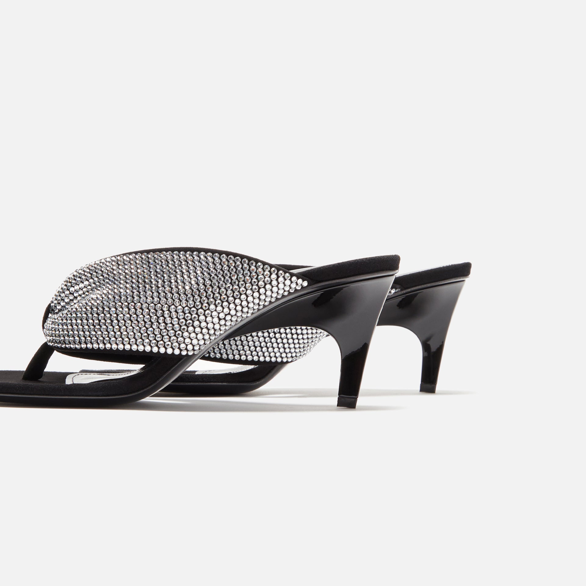 The Attico Rem 60mm Sandal - Silver / Black