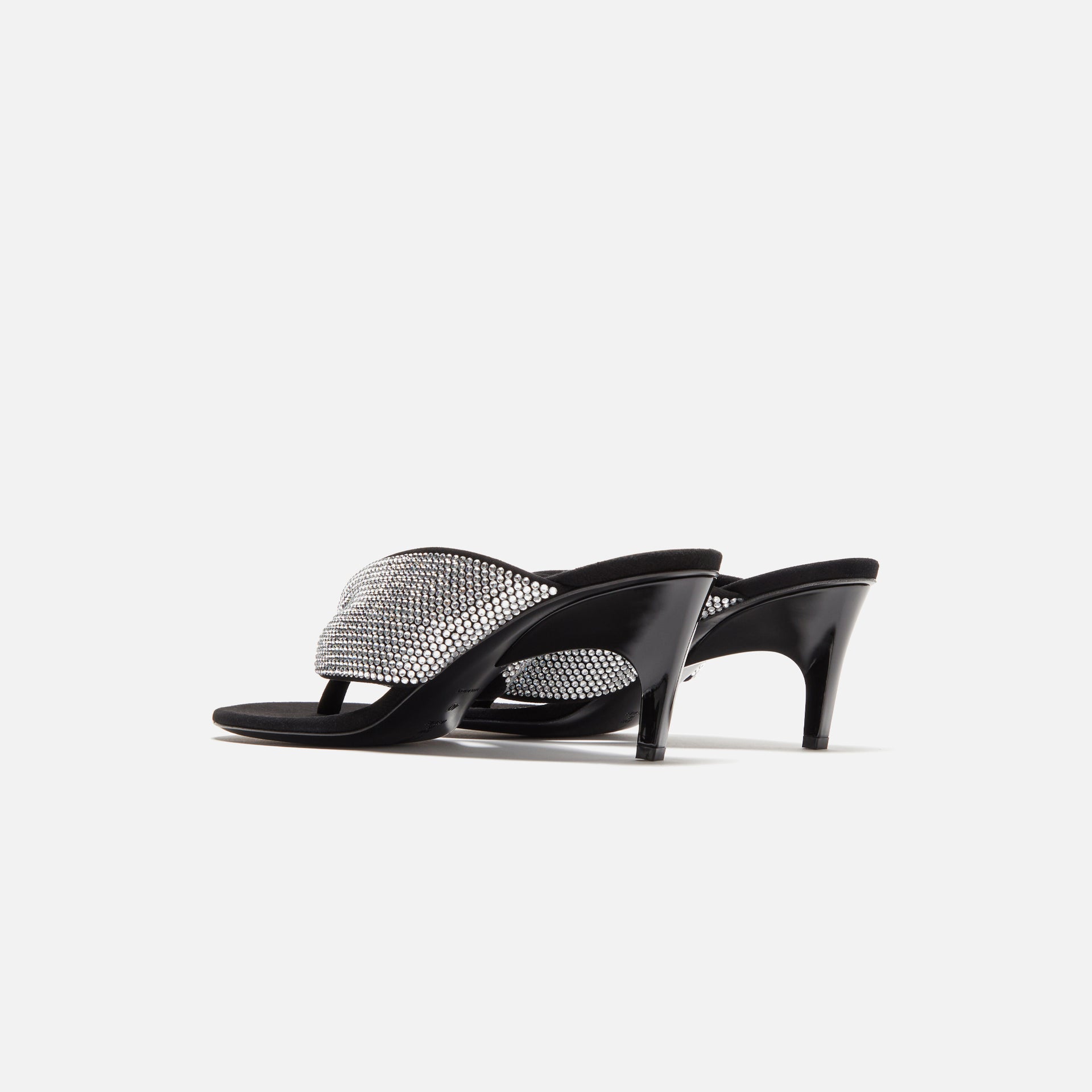 The Attico Rem 60mm Sandal - Silver / Black