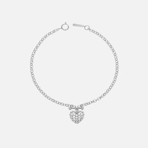 Justine Clenquet Heart Choker - Palladium