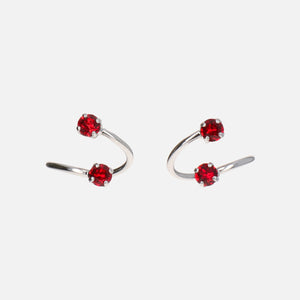 Justine Clenquet Maxine Earrings - Red