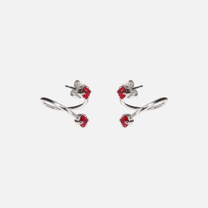 Justine Clenquet Maxine Earrings - Red