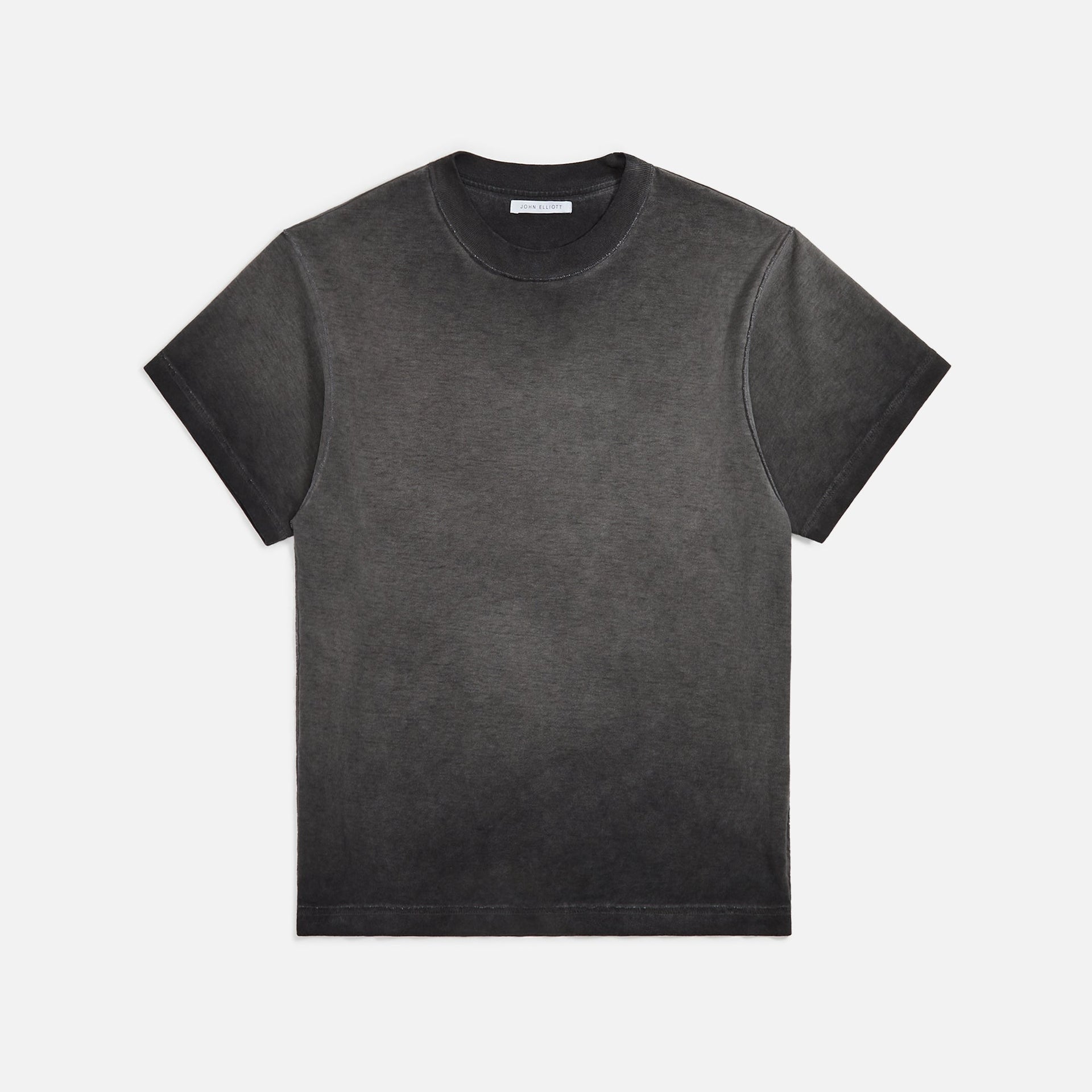 John Elliott Phoenix Oil Wash Cropped Tee - Black