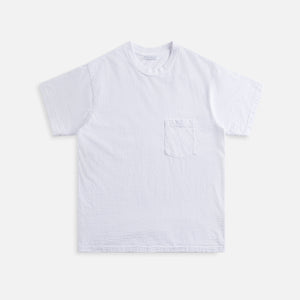 John Elliott Cropped Campus Pocket Tee - White