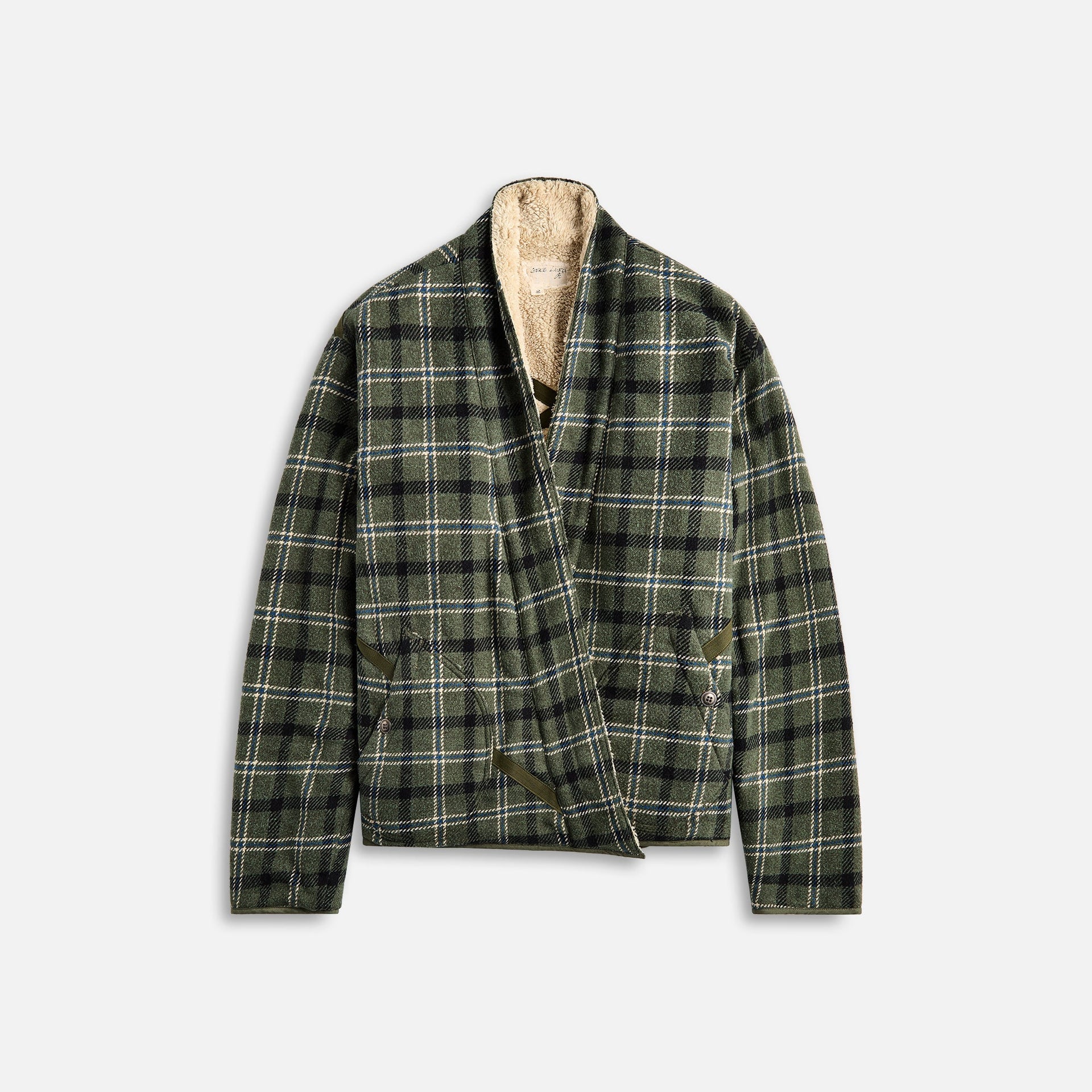 Greg Lauren Army Plaid Sherpa GL1 - Army