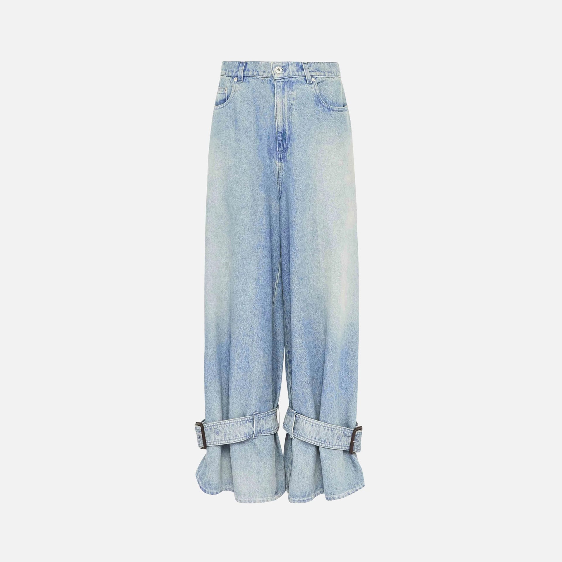 JW Anderson Buckled Cuff Jeans - Light Blue