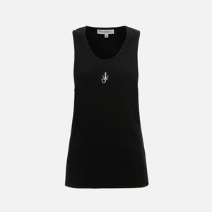 JW Anderson Anchor Embroidery Vest - Black