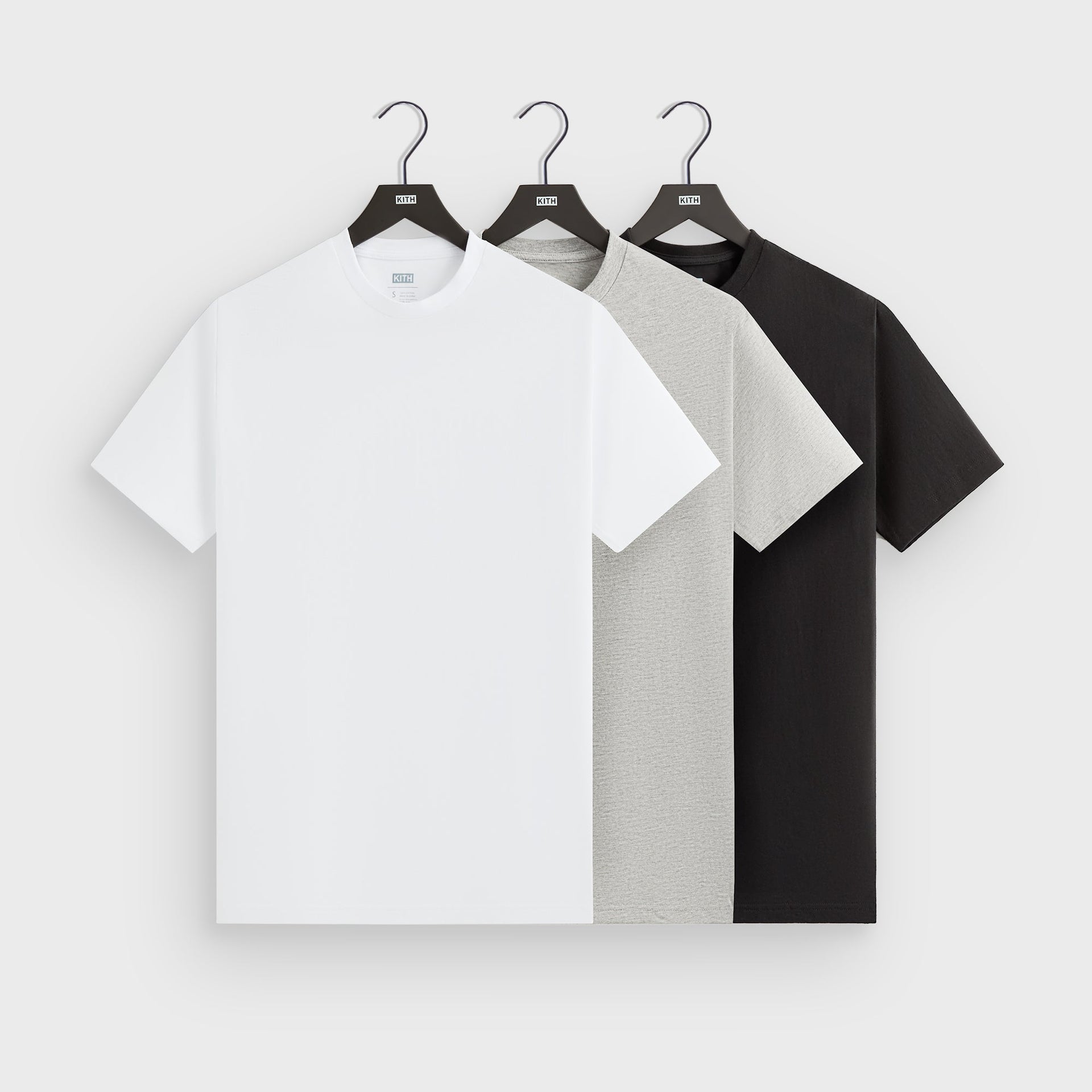 Kith 3inPack Undershirt in White / Heather Grey / Black