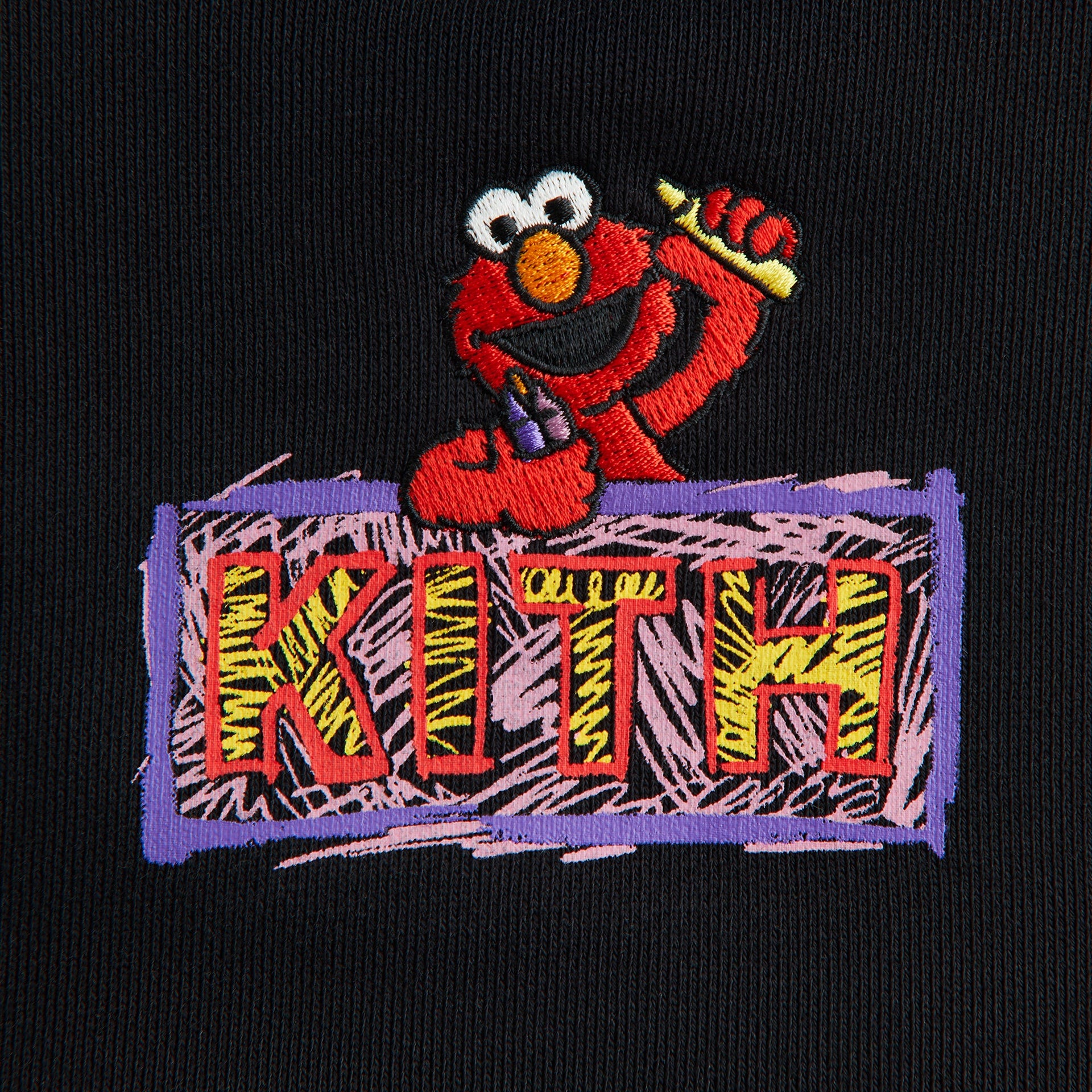 Kith Baby for Sesame Street Elmo Nelson Crewneck - Black