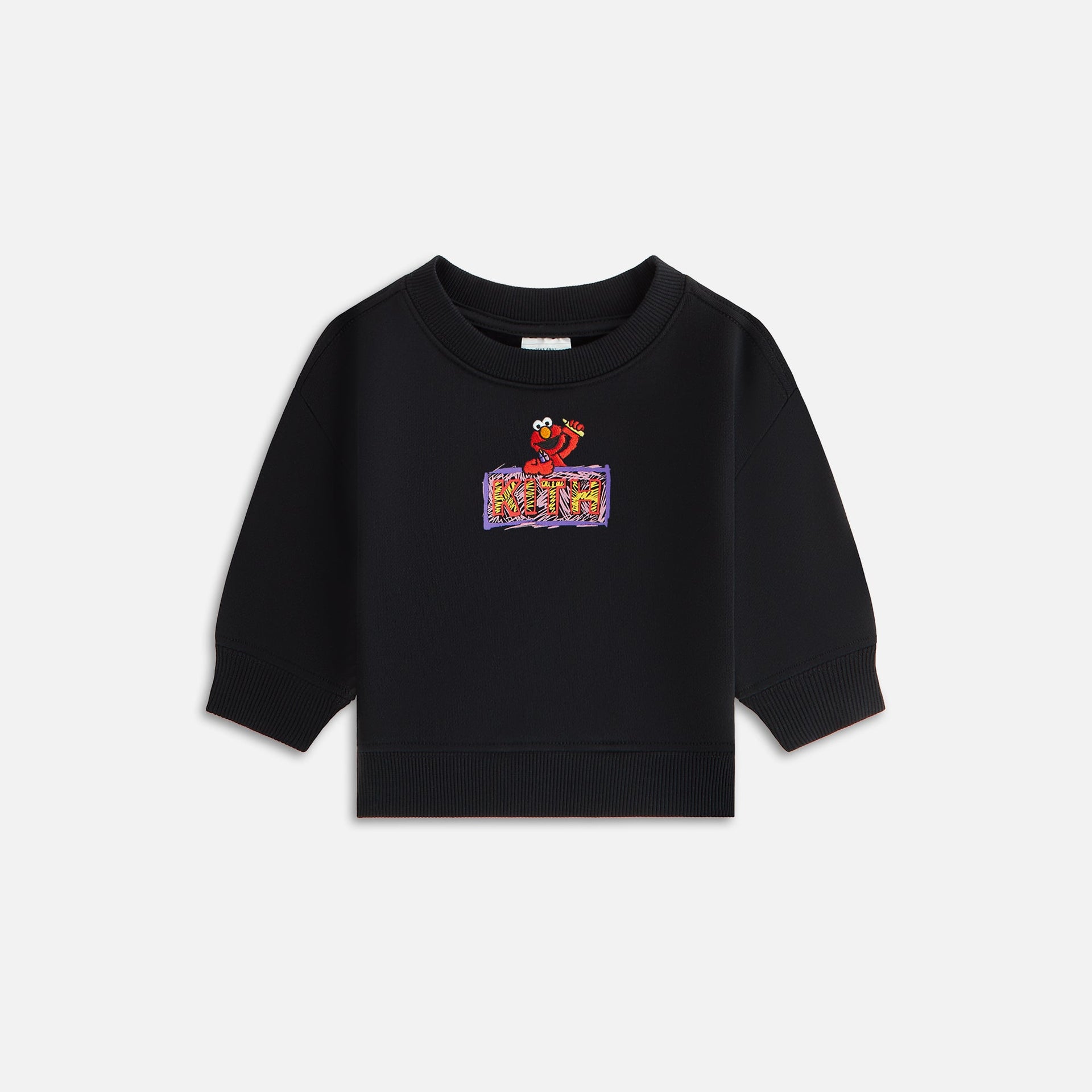 Kith Baby for Sesame Street Elmo Nelson Crewneck - Black