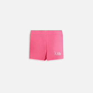 Kith Baby Rib Biker Short- Azalea