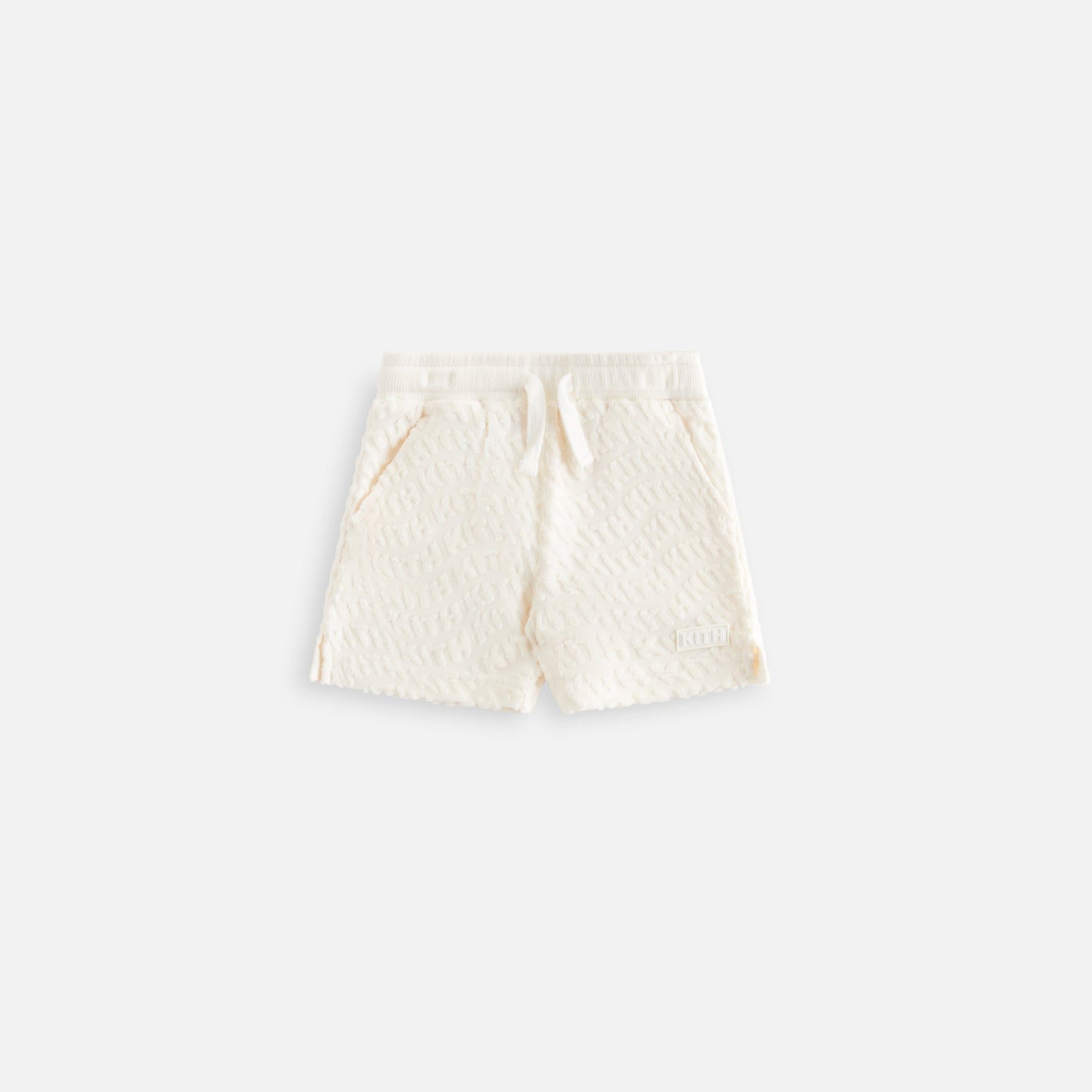 Kith Baby Wavy Monogram Terry Short - Sandrift