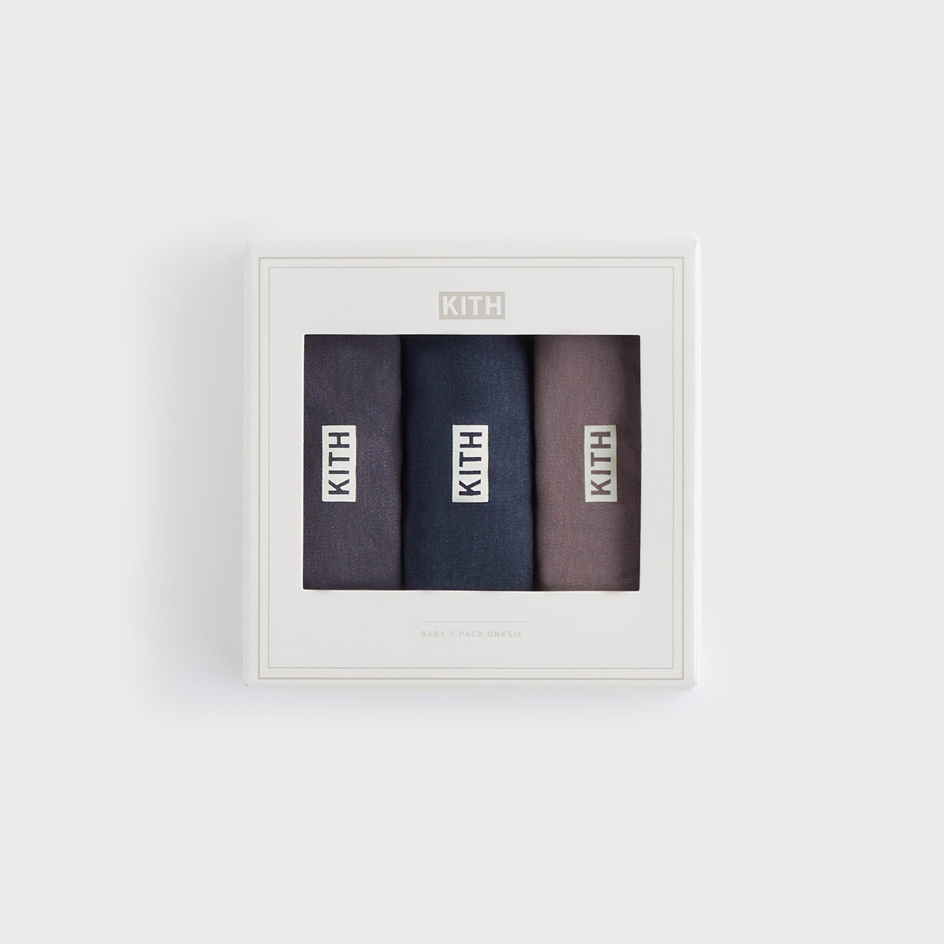 Kith Baby 3-Pack Bodysuit - Battleship