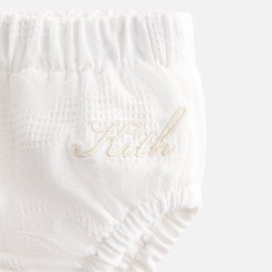 Kith Baby Blocked Broderie Bloomer Set - Silk