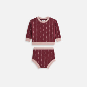 Kith Baby Monogram Script Bloomer Set - Magma