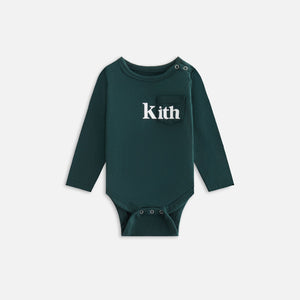 Kith Baby Long Sleeve Quinn Bodysuit - Stadium