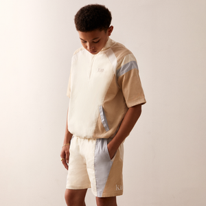 Kith Kids Micro Cord Linden Quarter Zip - Sandrift