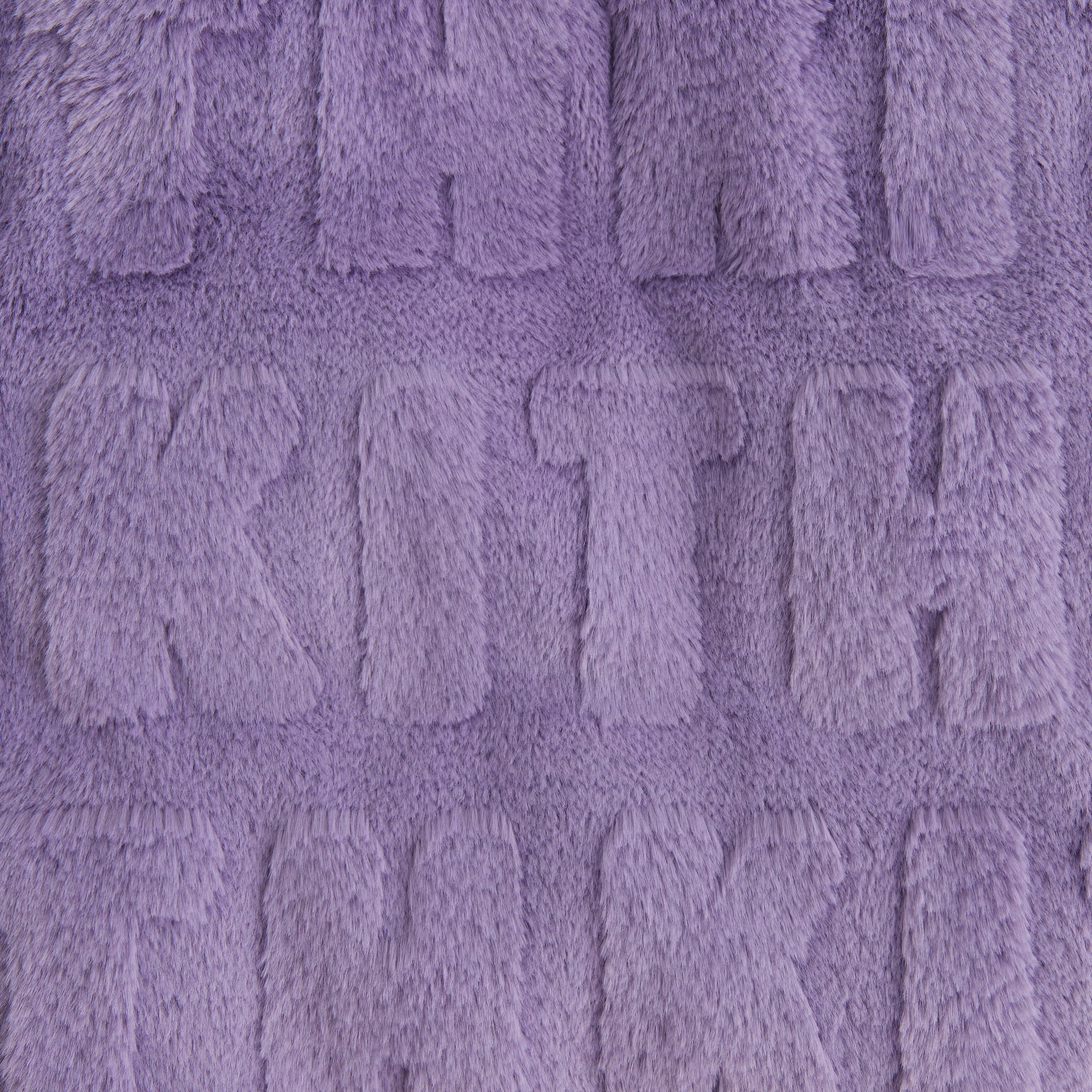 Kith Kids Monogram Faux Fur Crop Jacket - Lavender