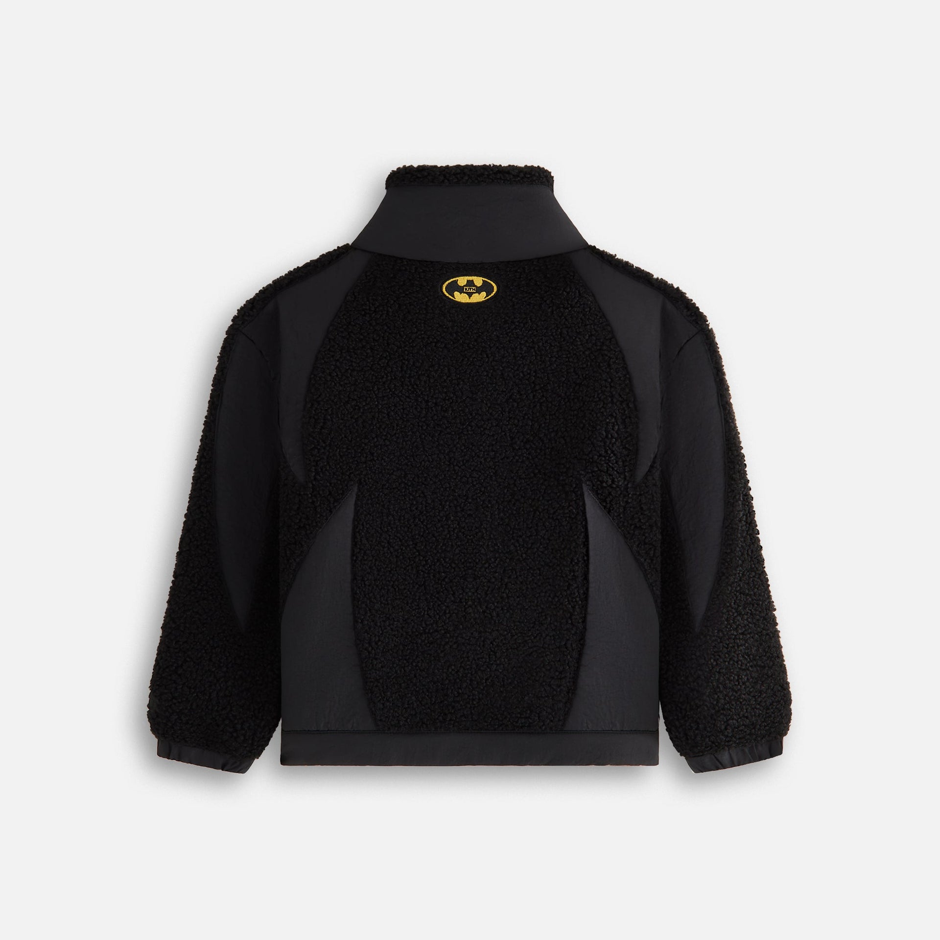 Batman | Kith Kids Quarter Zip Sherpa Jacket - Black