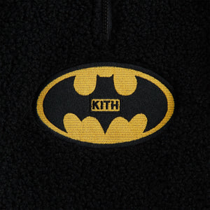 Batman | Kith Kids Quarter Zip Sherpa Jacket - Black PH