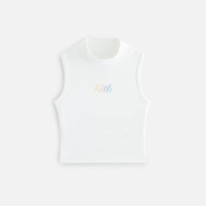 Kith Kids Tie Dye Sleeveless Mockneck - White