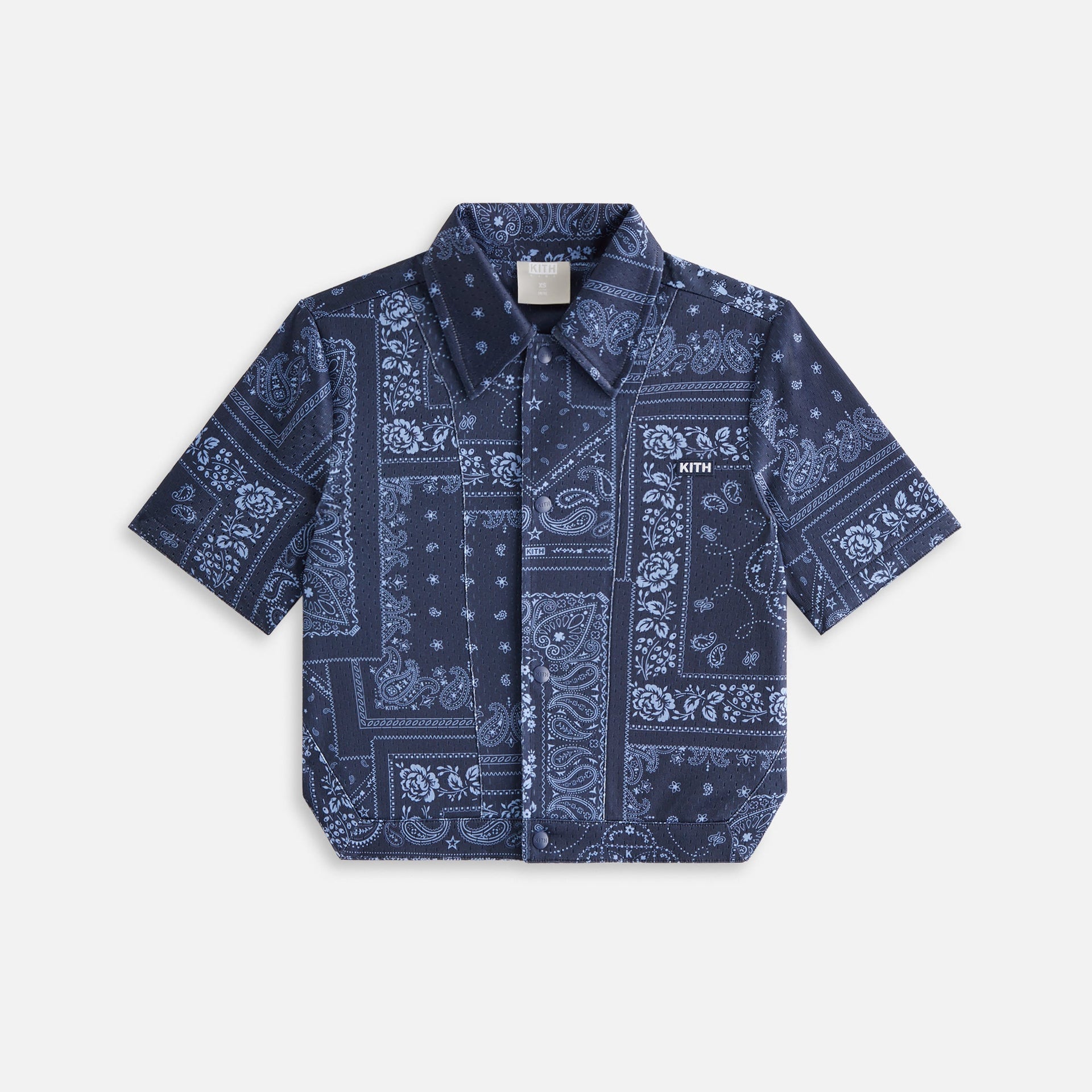 Kith Kids Paisley Woodpoint Shirt - Ink