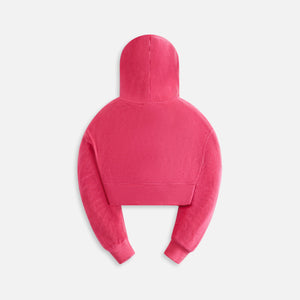 Kith Kids Terry Cropped Fallon Hoodie - Azalea