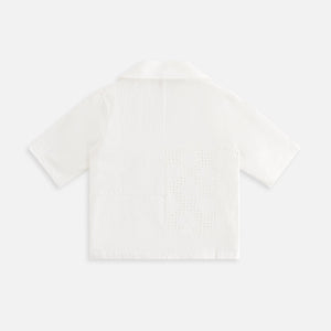 Kith Kids Blocked Broderie Camp Shirt - Silk