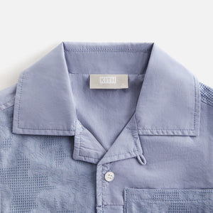 Kith Kids Blocked Broderie Camp Shirt - Climate