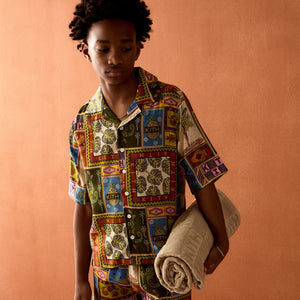 Kith Kids Tropical Tapestry Camp Shirt - Manuscript