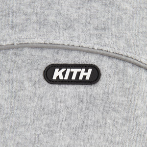 Kith Kids Velour Hunter Quarter Zip - Heather Grey