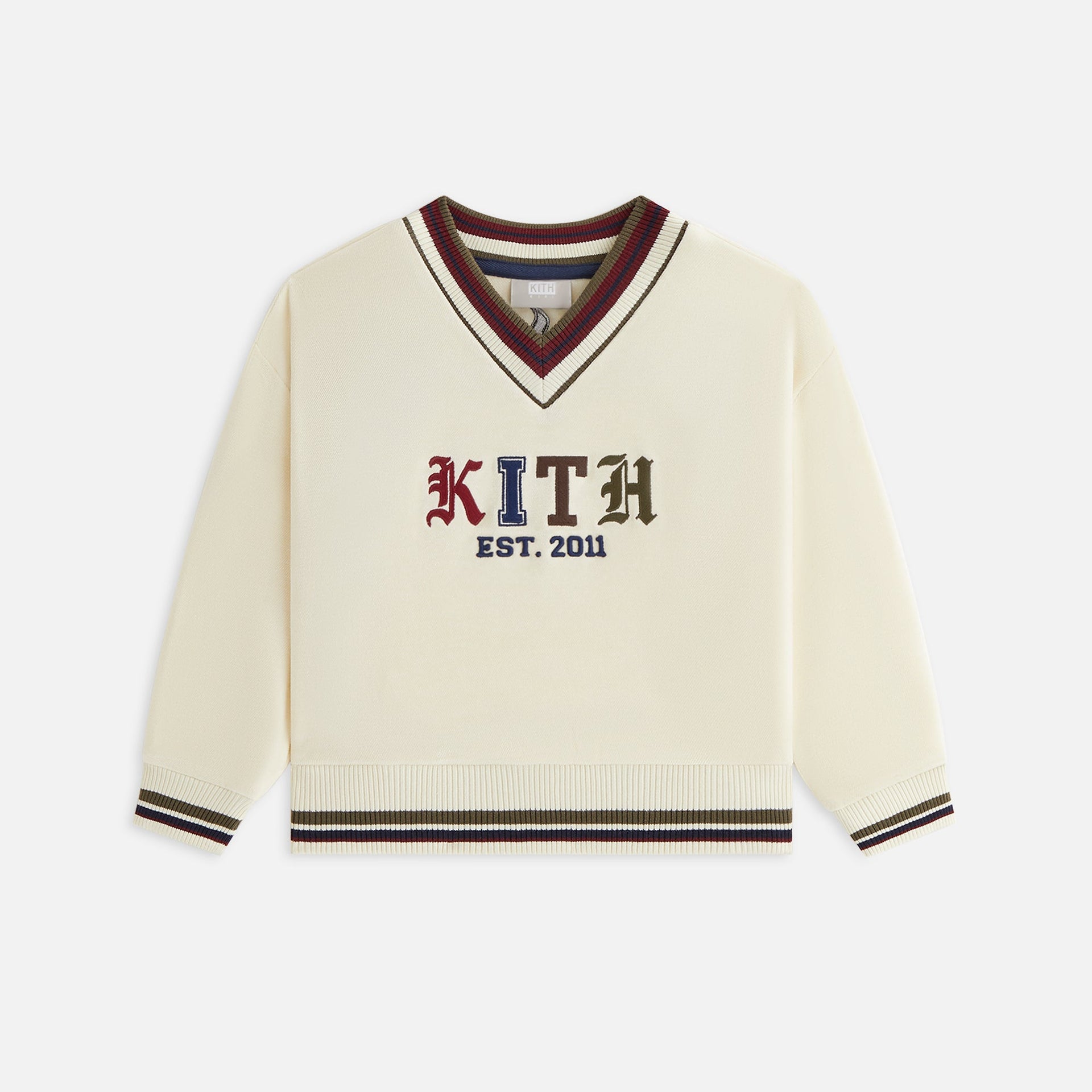 Kith Kids Kith Logo Nelson V-Neck - Waffle