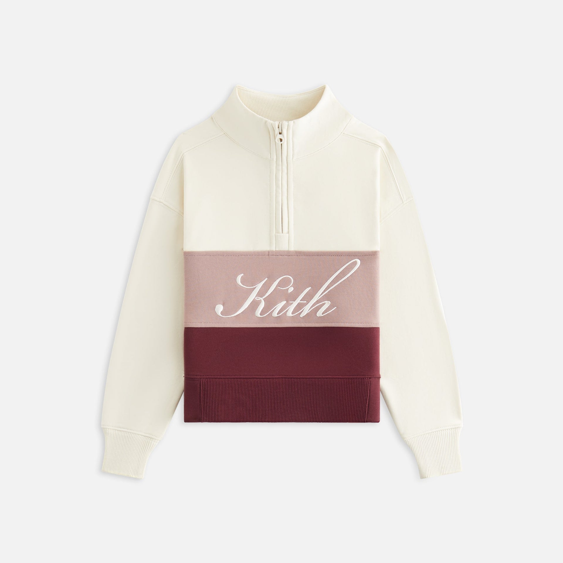 Kith Kids Color-Blocked Hunter Quarter Zip - Magma