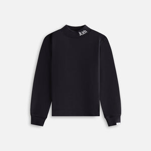 Kith Kids Classic Long Sleeve Mock Neck Tee - Black