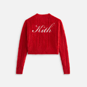 Kith Kids Mohair Cable Knit Cropped Cardigan - Fury