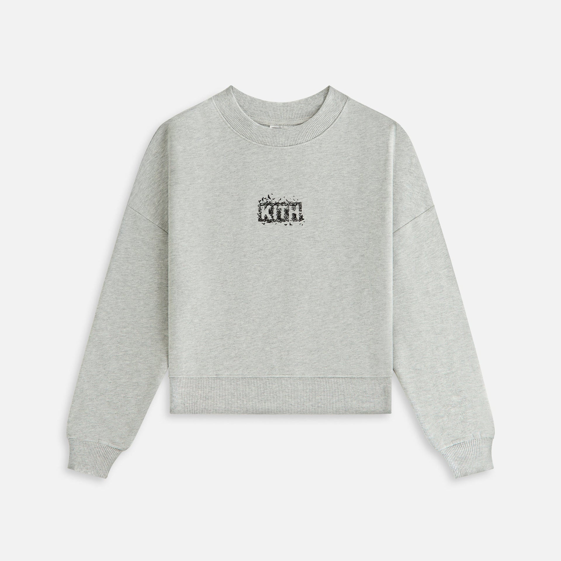 Batman | Kith Kids Bats Nelson Crewneck - Light Heather Grey