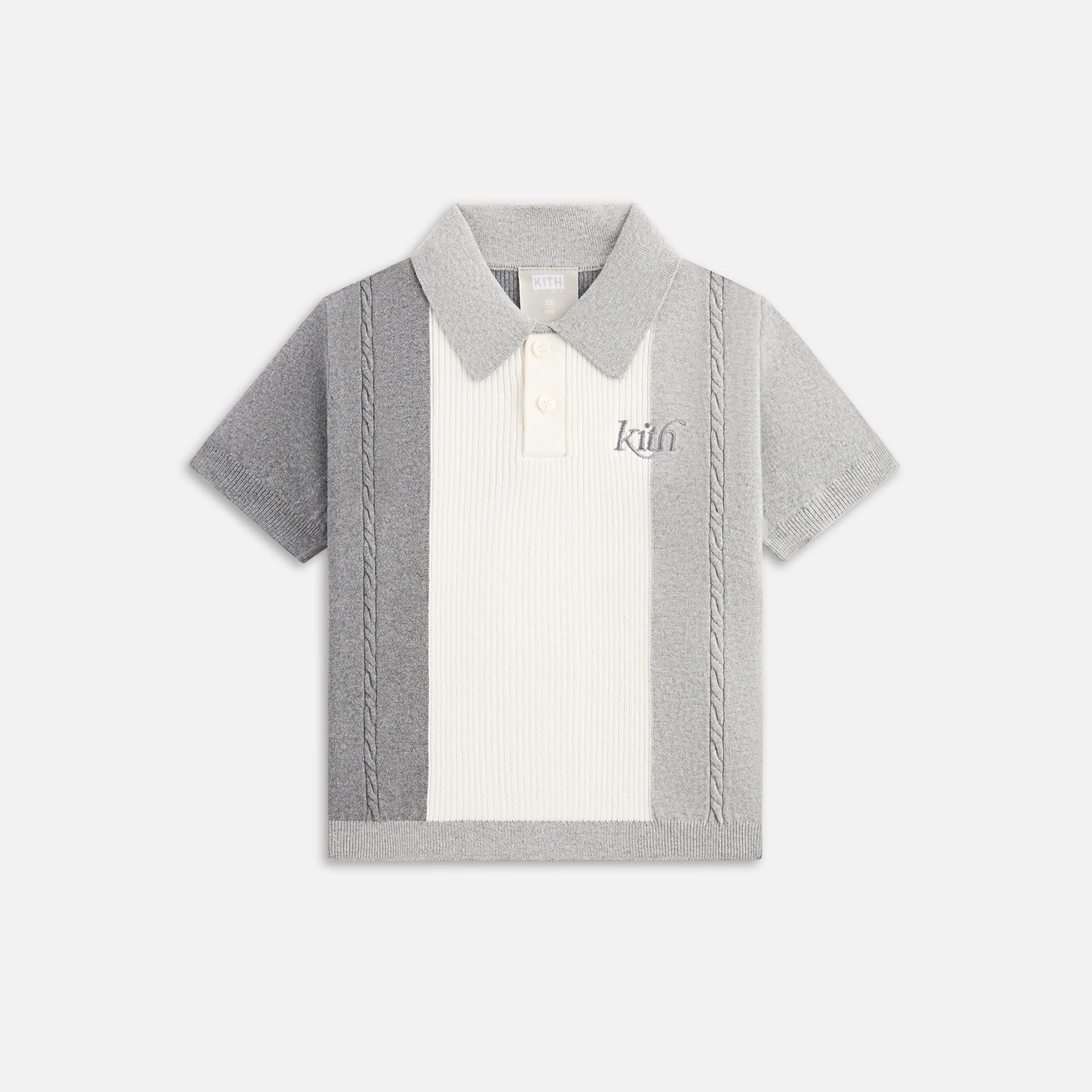 Kith Kids Tilden Polo - Heather Grey