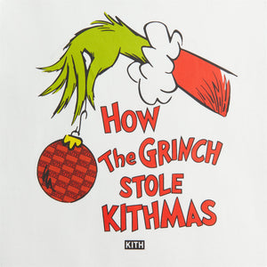 Kith Kids for The Grinch Book Title Tee - White