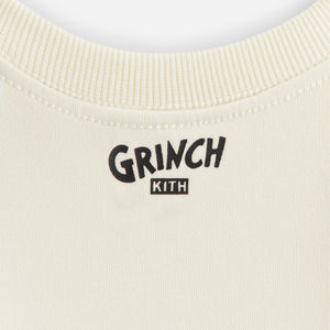 Kith Kids for The Grinch Classic Logo Crewneck - Sandrift