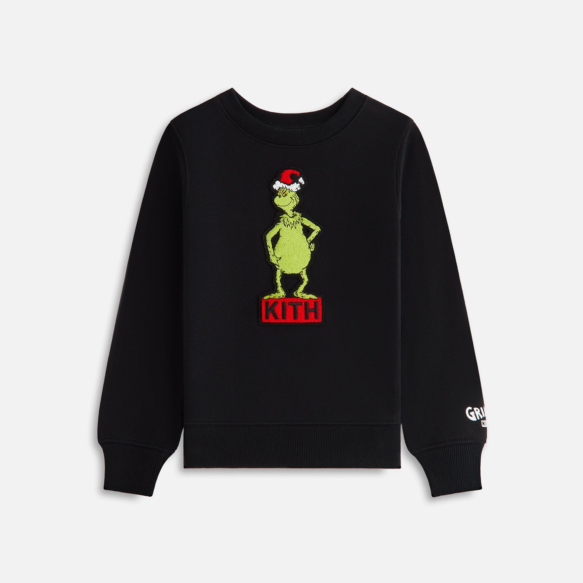 Kith Kids for The Grinch Classic Standing Logo Crewneck - Black