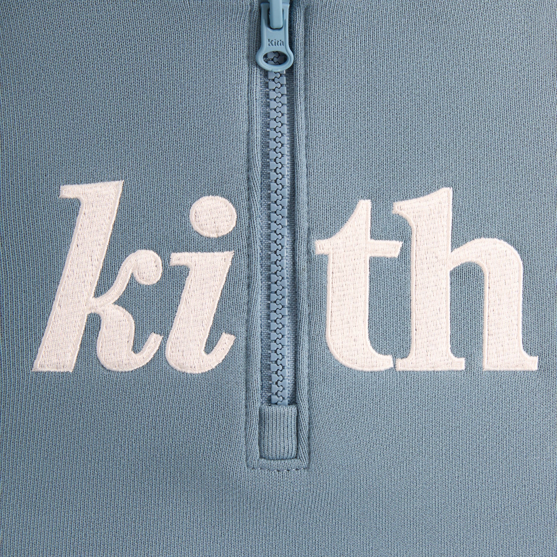 Kith Kids Color-Blocked Vale Nelson Quarter Zip Hoodie - Farrow