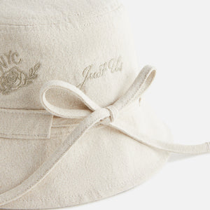 Kith Kids for the New York Yankees Linen Bucket Hat - Sediment