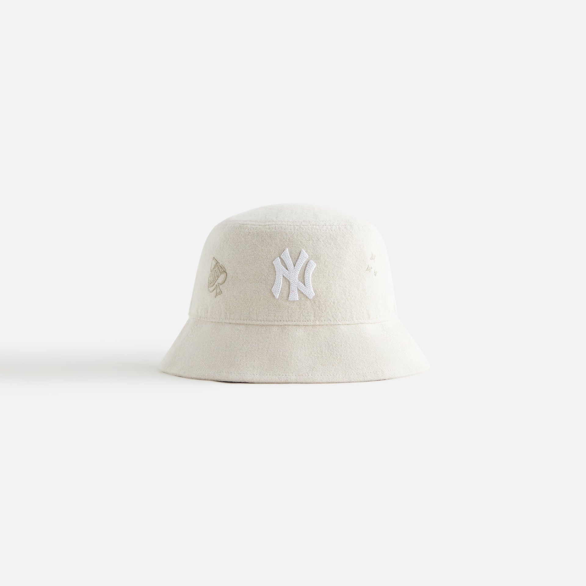 Kith Kids for the New York Yankees Linen Bucket Hat - Sediment