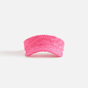 Kith Kids Terry Wavy Monogram Visor - Azalea