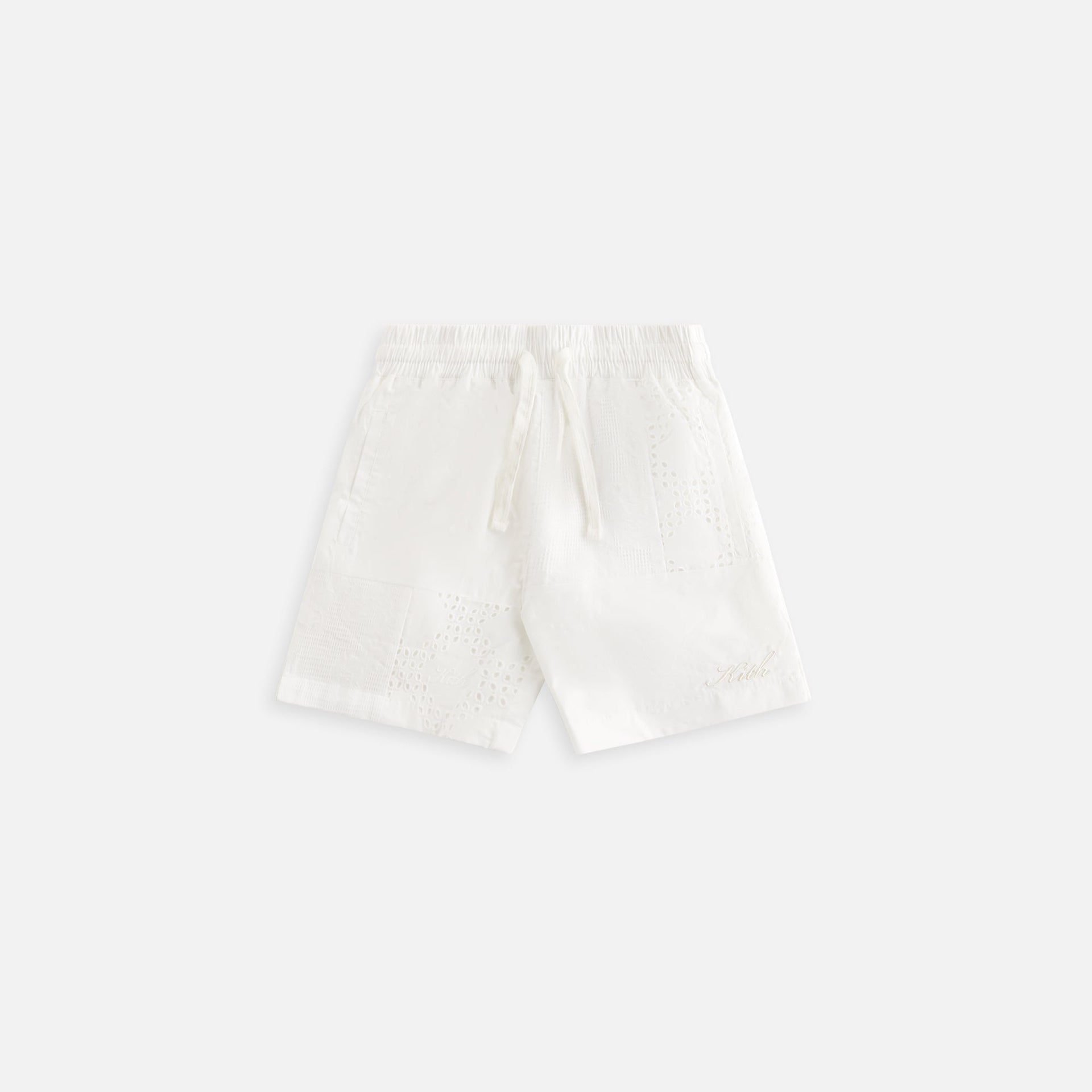 Kith Kids Blocked Broderie Camp Short - Silk