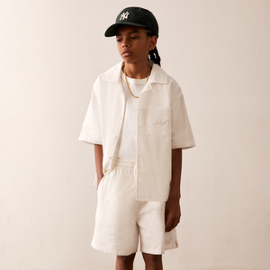 Kith Kids Blocked Broderie Camp Short - Silk