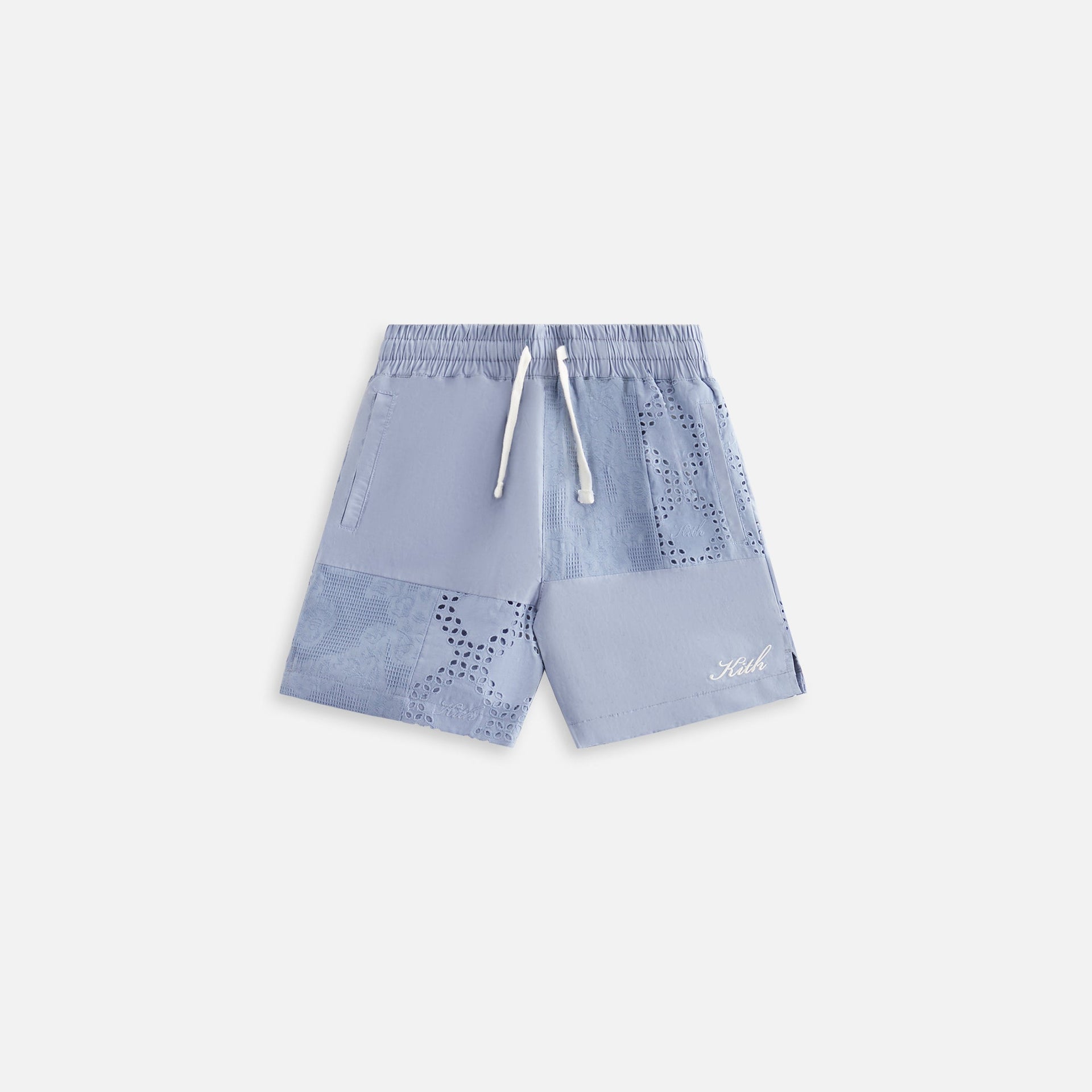 Kith Kids Blocked Broderie Camp Short - Climate