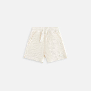 Kith Kids Wavy Monogram Terry Short - Sandrift